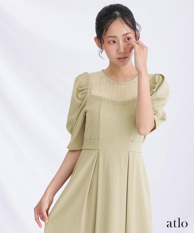 793231822 体型カバー フォーマルドレス ワンピース 結婚式 小さい