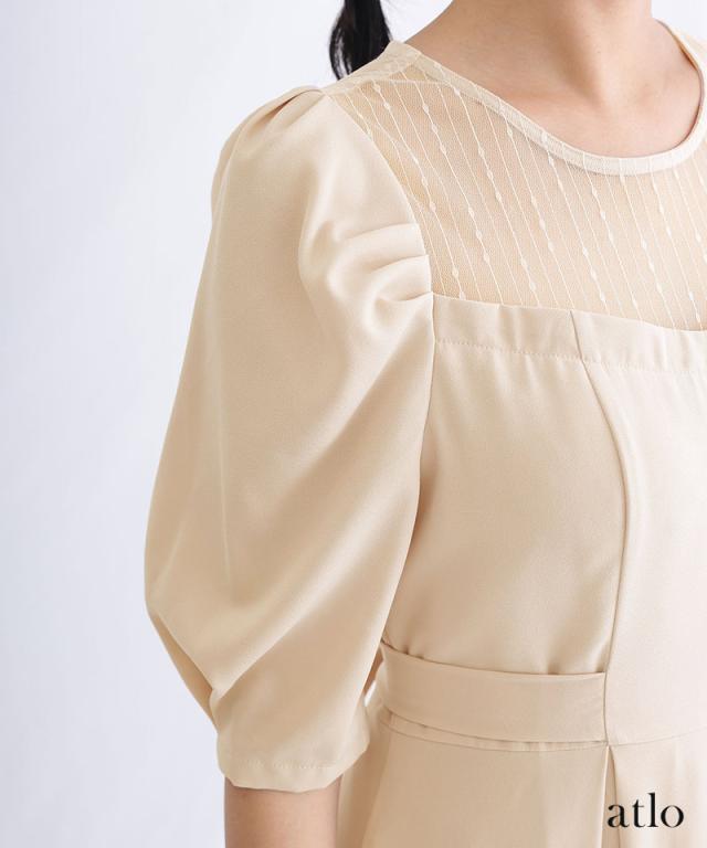 体型カバー フォーマルドレス ワンピース 結婚式 小さいサイズ 大きいサイズ 小柄 ドレス 韓国 フォーマル 上品 20代 30代 40代 50代 お呼ばれ 顔合わせ パーティードレス 春 夏 秋 冬 服装 服 二次会 50代 aライン 母親 袖あり 袖付き 袖 半袖 七分袖 ミモレ丈_17