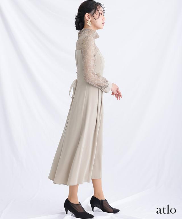 ワンピース 体型カバー フォーマルドレス 大きいサイズ 結婚式 小柄 小さいサイズ ドレス 韓国 フォーマル パーティードレス 20代 30代 40代 50代 お呼ばれ 上品 顔合わせ 春 夏 秋 冬 150cm 低身長 ミセス 着痩せ 即日発送 おしゃれ 袖あり 袖付き 袖 長袖 七分袖_13