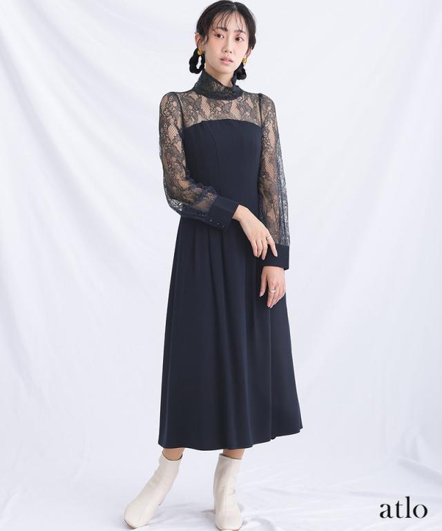 ワンピース 体型カバー フォーマルドレス 大きいサイズ 結婚式 小柄 小さいサイズ ドレス 韓国 フォーマル パーティードレス 20代 30代 40代 50代 お呼ばれ 上品 顔合わせ 春 夏 秋 冬 150cm 低身長 ミセス 着痩せ 即日発送 おしゃれ 袖あり 袖付き 袖 長袖 七分袖_4