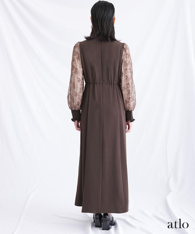 804231978 ワンピース フォーマルドレス 体型カバー 小さいサイズ