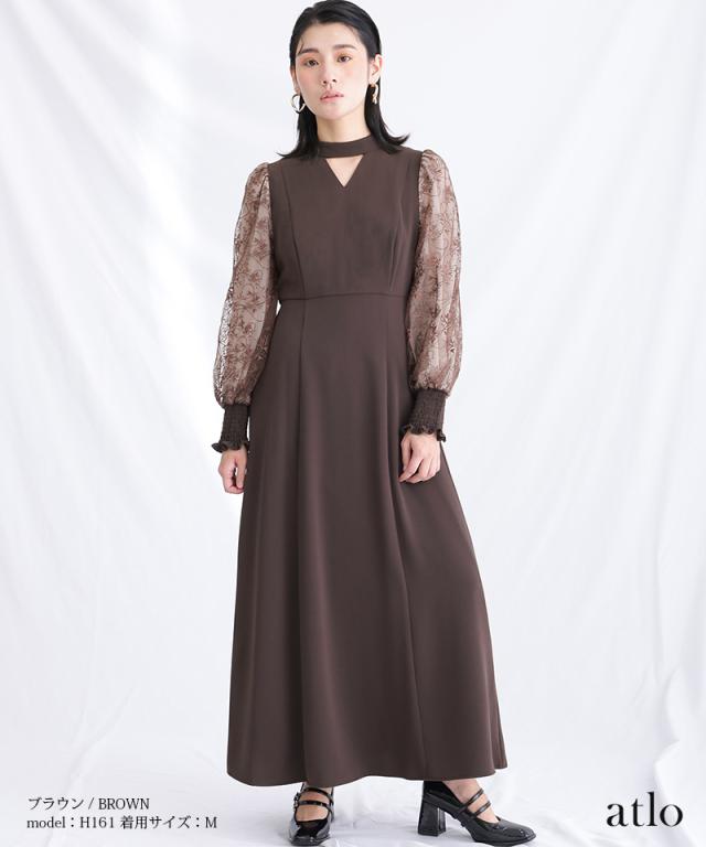 804231978 ワンピース フォーマルドレス 体型カバー 小さいサイズ