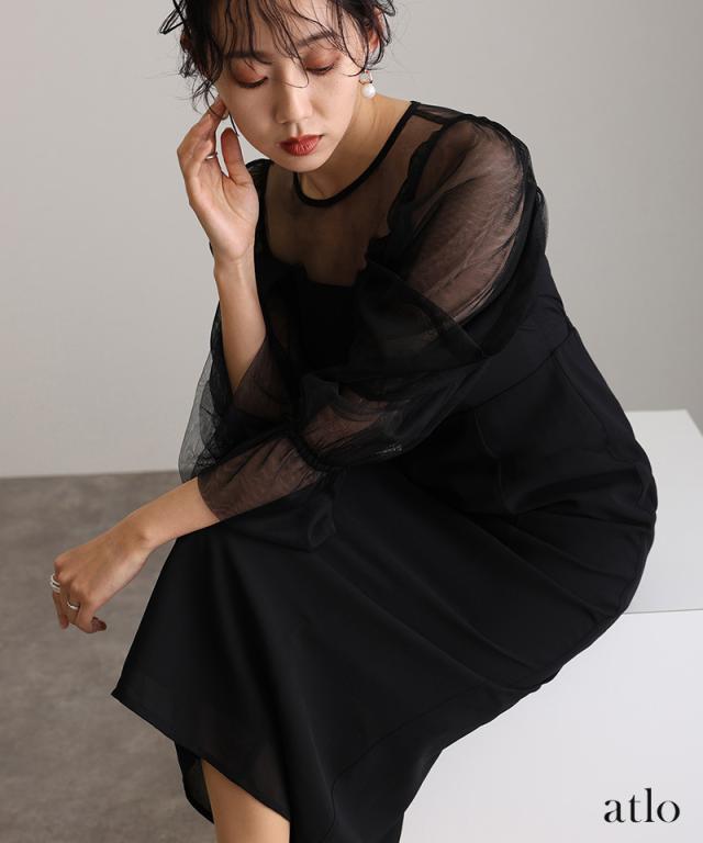 ワンピース 体型カバー フォーマルドレス 大きいサイズ 結婚式 小柄 小さいサイズ ドレス 韓国 フォーマル パーティードレス 20代 30代 40代 50代 お呼ばれ 上品 顔合わせ 春 夏 秋 冬 150cm 低身長 かっこいい 着痩せ 即日発送 おしゃれ 袖あり 袖付き 袖 長袖 黒_16