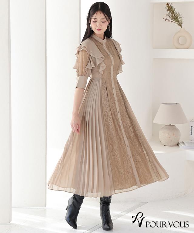 体型カバー フォーマルドレス ワンピース 結婚式 大きいサイズ 小さいサイズ 小柄 パーティードレス 韓国 20代 30代 40代 50代 ドレス フォーマル 上品 お呼ばれ 顔合わせ 春 夏 秋 冬 ミセス 低身長 着痩せ 150cm おしゃれ 即日発送 袖あり 総レース レース_12