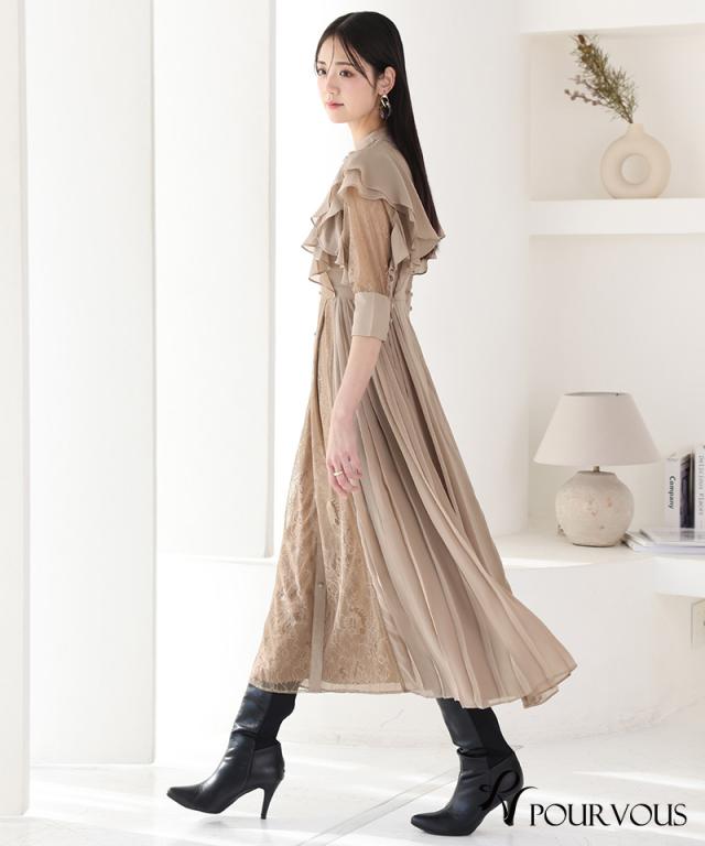 体型カバー フォーマルドレス ワンピース 結婚式 大きいサイズ 小さいサイズ 小柄 パーティードレス 韓国 20代 30代 40代 50代 ドレス フォーマル 上品 お呼ばれ 顔合わせ 春 夏 秋 冬 ミセス 低身長 着痩せ 150cm おしゃれ 即日発送 袖あり 総レース レース_13