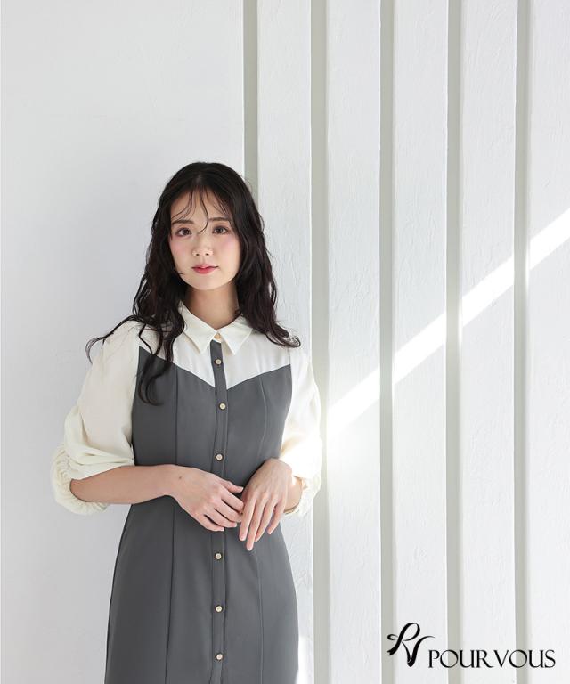 体型カバー フォーマルドレス ワンピース 結婚式 小さいサイズ 大きいサイズ 小柄 ドレス 韓国 フォーマル 上品 20代 30代 40代 50代 お呼ばれ 顔合わせ パーティードレス 春 夏 秋 冬 服装 服 二次会 50代 aライン 母親 袖あり ミモレ丈 ミディアム丈 膝下_7