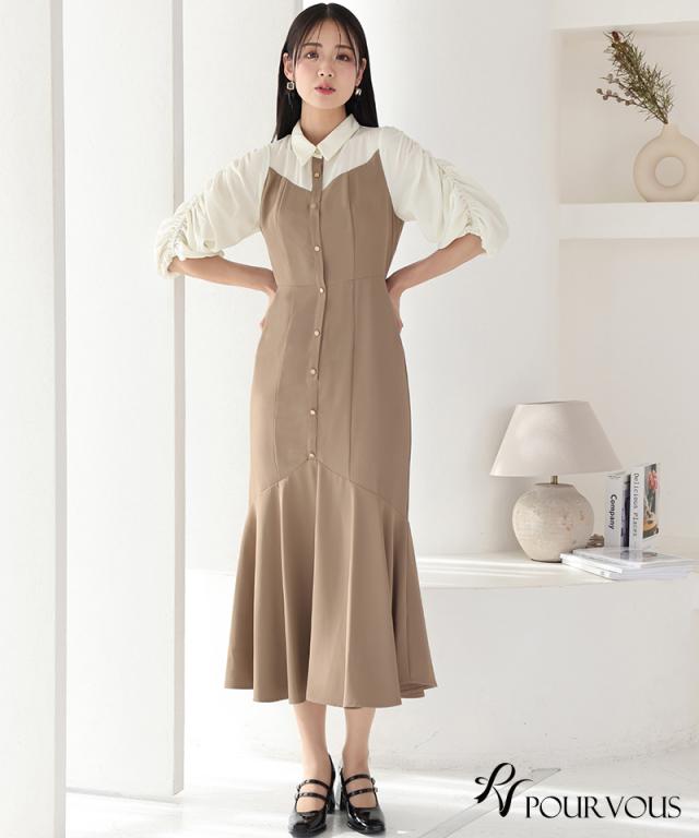 820231922 体型カバー フォーマルドレス ワンピース 結婚式 大きいサイズ 小さいサイズ 小柄 パーティードレス 韓国 20代 30代 40代 50代 ドレス フォーマル 上品 お呼ばれ 顔合わせ 春 夏 秋 冬 ミセス 低身長 着痩せ 150cm おしゃれ 即日発送 袖あり ミモレ丈 刺繍レース 821231922 体型カバー フォーマルドレス ワンピース 結婚式 小さい