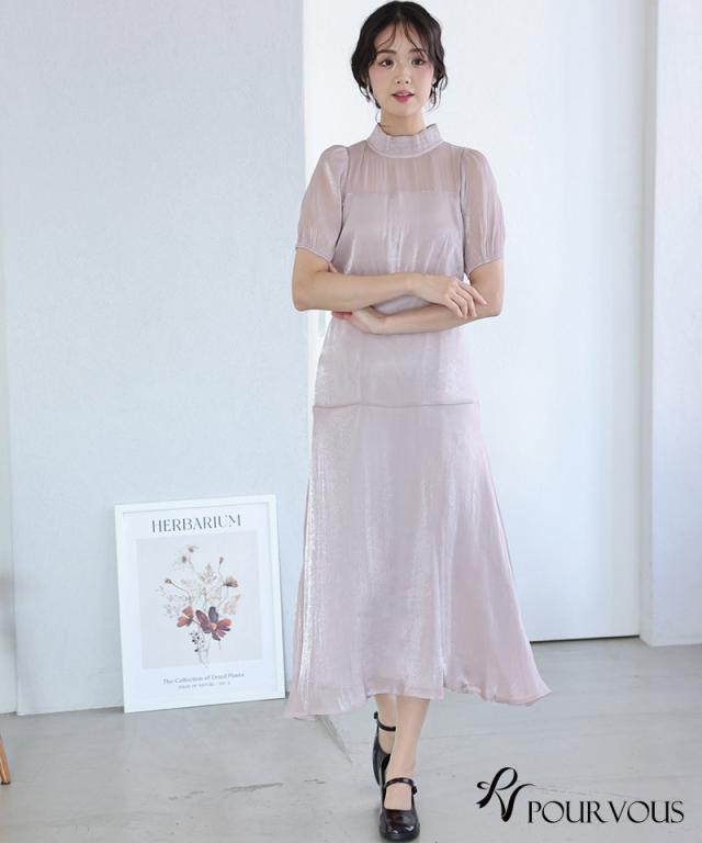 ワンピース フォーマルドレス 体型カバー 小さいサイズ 大きいサイズ 韓国 結婚式 20代 30代 40代 50代 小柄 ドレス お呼ばれ パーティードレス フォーマル 上品 顔合わせ 春 夏 秋 冬 服装 服 着痩せ 低身長 袖あり 袖付き ミモレ丈 ミディアム丈 膝下_12