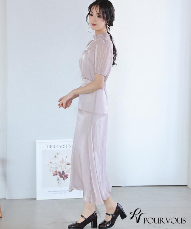 ワンピース フォーマルドレス 体型カバー 小さいサイズ 大きいサイズ 韓国 結婚式 20代 30代 40代 50代 小柄 ドレス お呼ばれ パーティードレス フォーマル 上品 顔合わせ 春 夏 秋 冬 服装 服 着痩せ 低身長 袖あり 袖付き ミモレ丈 ミディアム丈 膝下_13