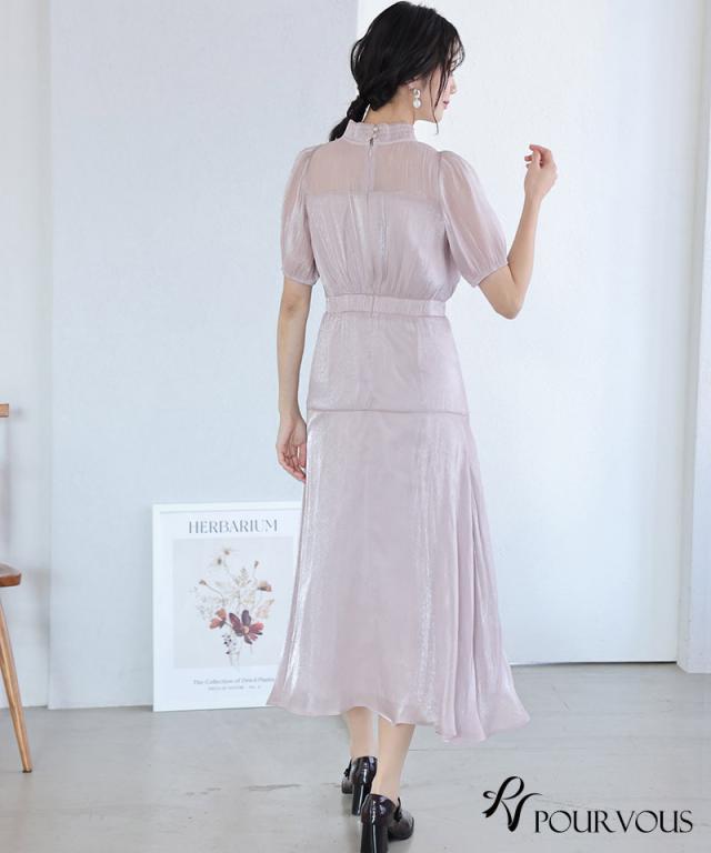 ワンピース フォーマルドレス 体型カバー 小さいサイズ 大きいサイズ 韓国 結婚式 20代 30代 40代 50代 小柄 ドレス お呼ばれ パーティードレス フォーマル 上品 顔合わせ 春 夏 秋 冬 服装 服 着痩せ 低身長 袖あり 袖付き ミモレ丈 ミディアム丈 膝下_14