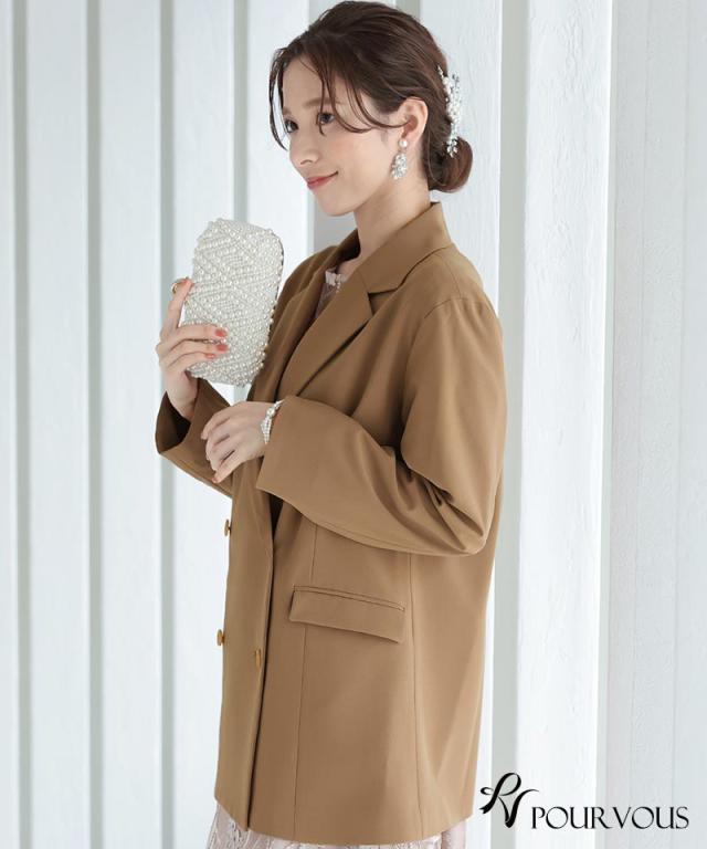 大人気✨URTECK ミドル丈コート M 茶色 キャメル 卒服 卒園式 卒業式 ガール GIRL オーバーサイズロングトレンチコート フォーマル