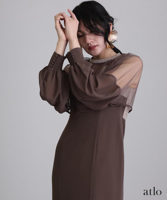 884241138 ワンピース フォーマルドレス 体型カバー 小さいサイズ 大きいサイズ 韓国 結婚式 20代 30代 40代 50代 小柄 ドレス お呼ばれ パーティードレス フォーマル 上品 顔合わせ 春 夏 秋 冬 服装 服 着痩せ 低身長 袖あり 袖 ミディアム ミモレ丈 膝下 ジャガードレース 884241138 ワンピース フォーマルドレス 体型カバー 小さいサイズ