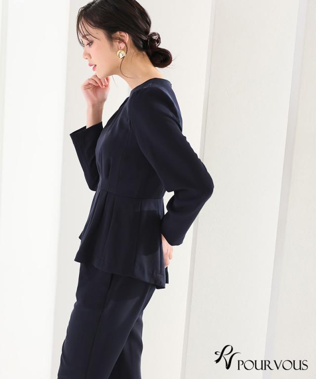 パンツドレス パンツスーツ セットアップ パンツ セレモニースーツ フォーマルドレス 大きいサイズ お呼ばれ 体型カバー パーティードレス 結婚式 上品 30代 20代 40代 春 夏 秋 冬 小柄 ワンピース 顔合わせ 韓国 かわいい 服装 ミセス 即日発送 袖あり 袖付き 袖_5