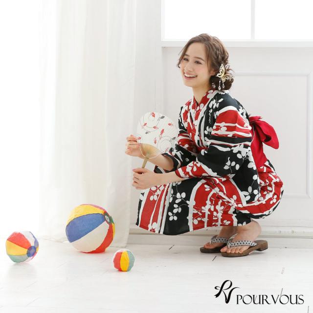 yu021 浴衣 レトロ 4点セット 浴衣セット セット ゆかた 女性 レトロ