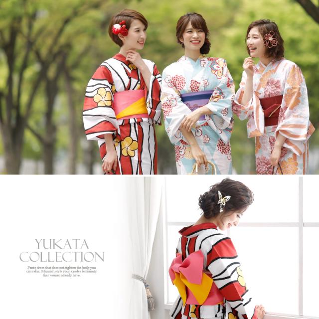 yu041 4点セット 浴衣セット レトロ セット 浴衣 花火大会 女の子