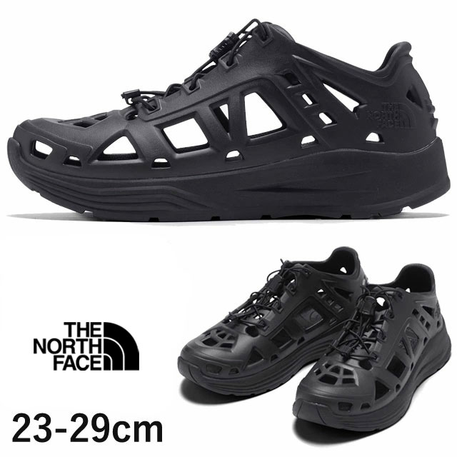 送料無料 サンダル メンズ レディース SS 春夏 新作 夏新作 秋新作 人気 流行 定番 2025 ザ・ノース・フェイス NF52451 ザ・ノース・フェイス リ アクティブスニーカー アウトドア アクティビティ 前ふさがり カジュアルシューズ TNFブラック×TNFブラック 黒 靴
