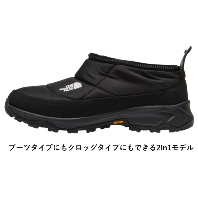 送料無料 ブーティ メンズ レディース FW 冬新作 人気 流行 定番 2025 ザ・ノース・フェイス THE NORTH FACE 2WAY NF52478 スノーブーツ 防水 デタッチャブル ヌプシ ポーラテック 撥水 クロッグ 保温 ウインターブーツ 防寒 防風 TNFブラック 黒 冬底 冬靴の通販は