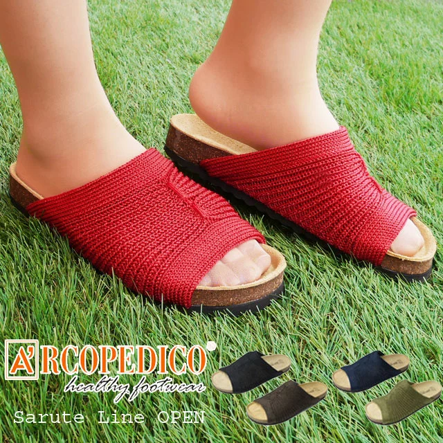送料無料 ARCOPEDICO アルコペディコ オープン メンズ レディース サンダル コンフォートサンダル 健康シューズ 5061220 OPEN サルーテライン コン