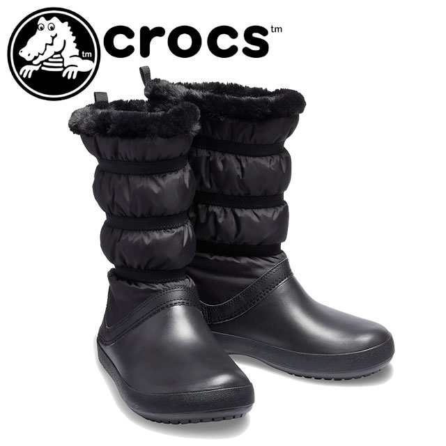 送料無料 レディース スノーブーツ クロックス Crocs 5314 クロックバンド ウインターブーツ ミドル丈 防寒 ブラックの通販はau Pay マーケット シューマートワールド