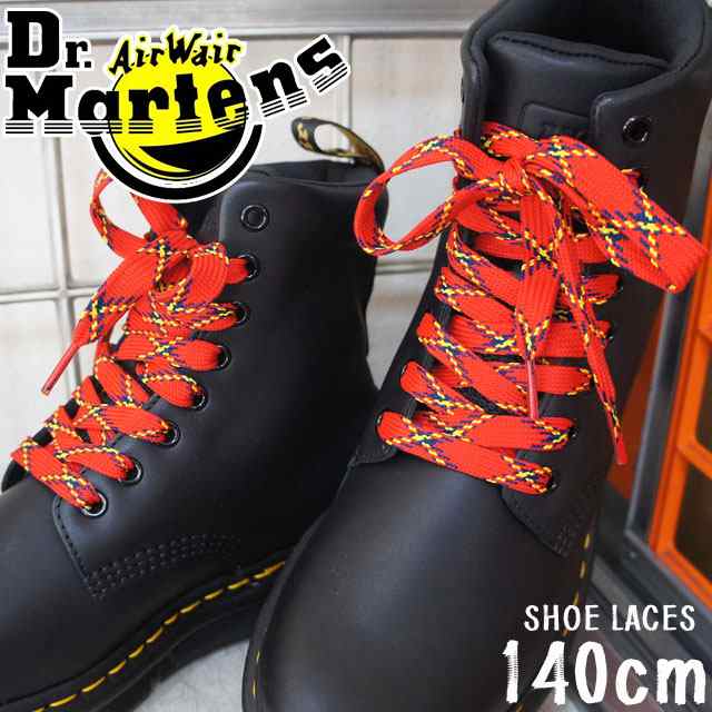 レディース ユニセックス 靴紐 くつひも 靴ヒモ シューレース ドクターマーチン Dr Martens 140cm Shoe Laces Redplaid 替紐の通販はau Pay マーケット シューマートワールド