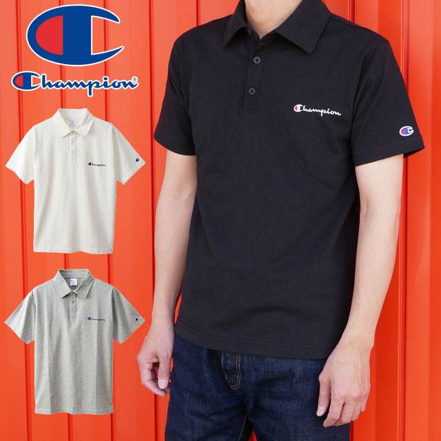 メール便送料無料 メンズ ポロシャツ 半袖 チャンピオン Champion C3 P306 襟付き トップス コットンの通販はau Pay マーケット シューマートワールド