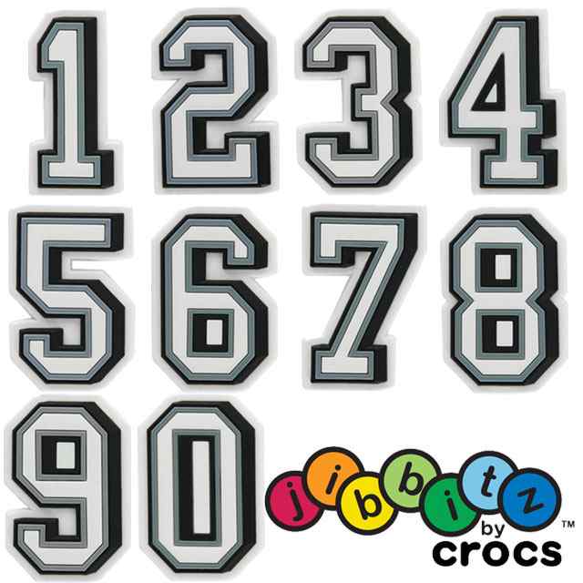 レディース ユニセックス キッズ クロッグサンダル用 アクセサリー クロックス Crocs Number B W 数字 1 0 ラバークロッグ用アクセサリの通販はau Pay マーケット シューマートワールド