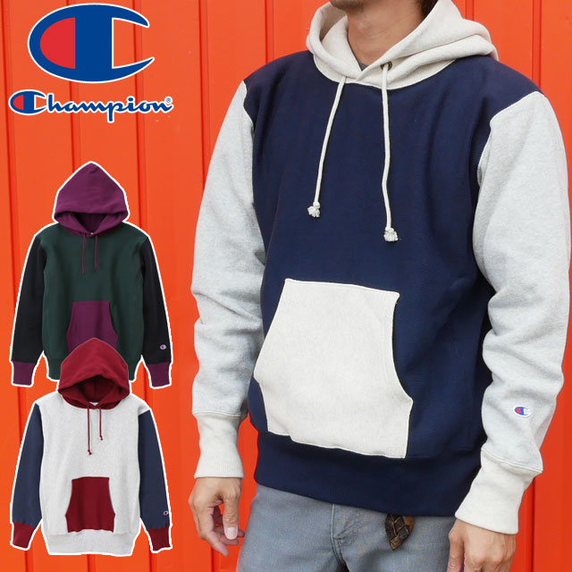 送料無料 メンズ 長袖 チャンピオン Champion C3-Q115 11.5oz チャンピオン アパレル リバースウィーブ 青タグ プルオーバースウェットパーカー リバースウィーブ トップス フード 青単タグ グレー ネイビー グリーン