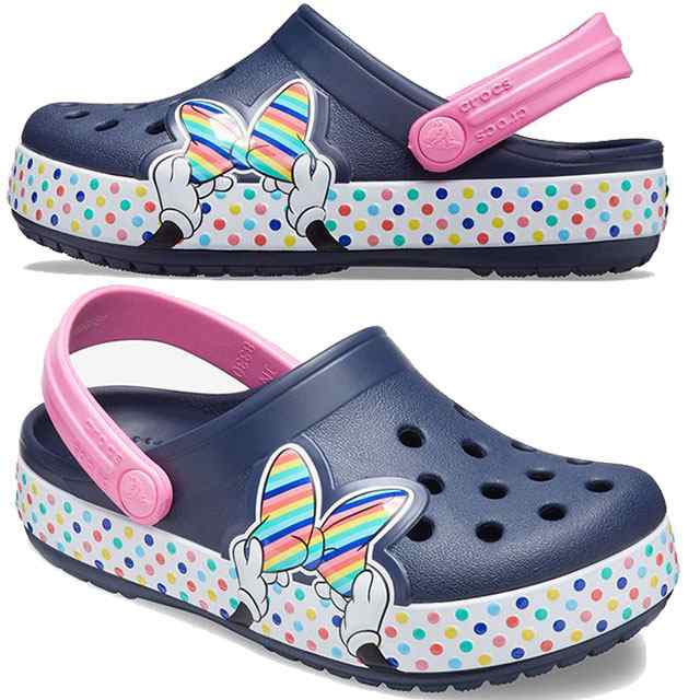 送料無料 キッズ ジュニア 女の子 サンダル ディズニー Disney クロックス Crocs K 6156 子供靴 ファンラブ ミニーマウス スタイルクロの通販はau Pay マーケット シューマートワールド