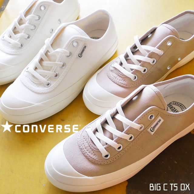 送料無料 レディース スニーカー 人気 流行 Converse Ts Ox 1sc391 1sc392 コンバース ビッグｃ 靴 ローカットスニーカー レースアップシの通販はau Pay マーケット シューマートワールド