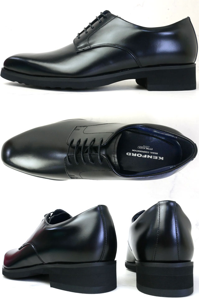 送料無料 メンズ SS 春夏 新作 春新作 夏新作 ビジネスシューズ フォーマル プレーントゥ 人気 流行 定番 2023 KENFORD 27.5cm 28cm 29cm KP01ADEB 4E ケンフォード 大きいサイズ 紳士靴 革靴 ブラック 黒 本革 幅広 リーガル社製 外羽 冠婚葬祭 ドレスシューズ