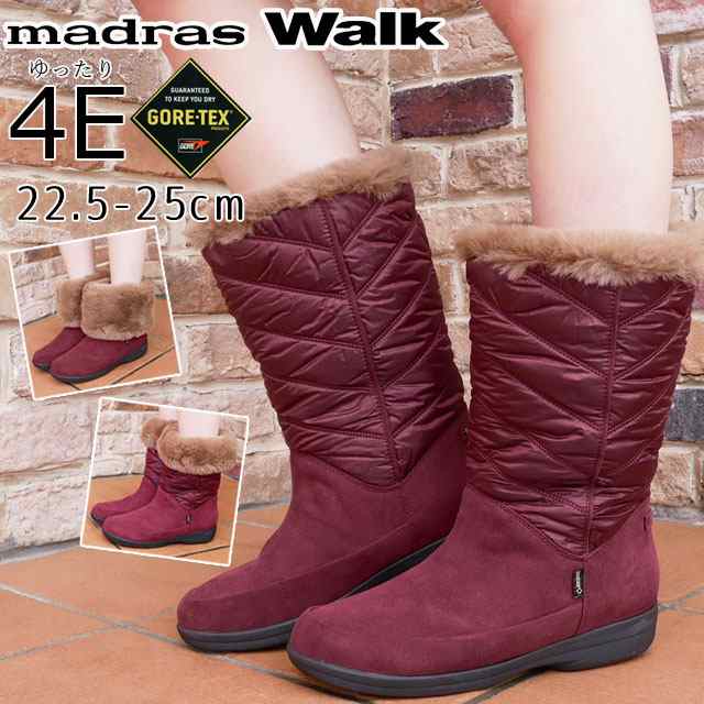 送料無料 レディース ロングブーツ ゴアテックス 人気 流行 Madras Walk Gore Tex 4e Mwl2111 マドラスウォーク スノー ブーツ 大雪 防水 の通販はau Pay マーケット シューマートワールド