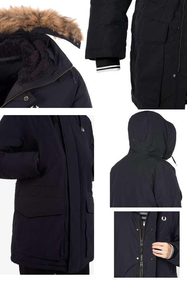 送料無料 メンズ 長袖 人気 流行 Fred Perry Padded Parka J9538 フレッドペリー モッズコート ミリタリージャケット フード フーディ トの通販はau Pay マーケット シューマートワールド