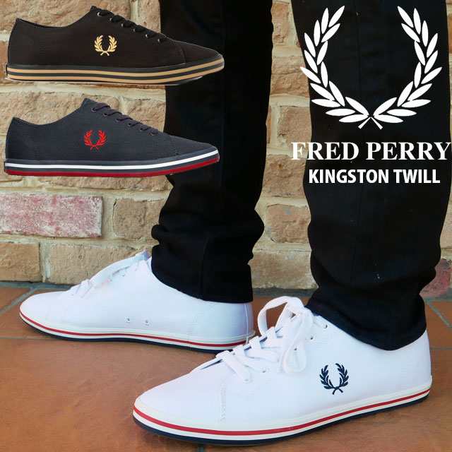 送料無料 メンズ レディース スニーカー ローカット 人気 流行 FRED PERRY 134 157 608 B7259 フレッドペリー キングストン ツイル カジ