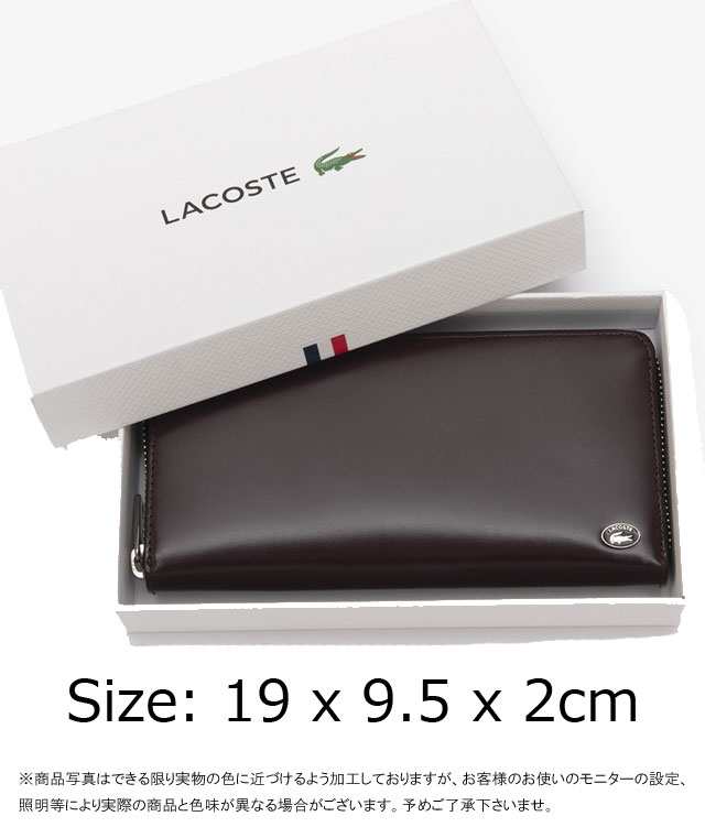 送料無料 メンズ レディース 長財布 人気 流行 定番 LACOSTE NH1200K