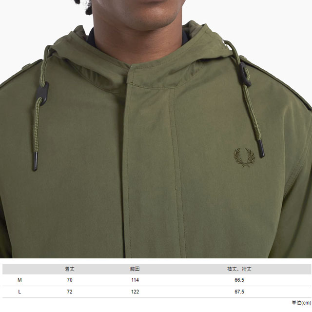 送料無料 メンズ FW 秋冬 新作 冬新作 長袖 人気 流行 定番 2022 2023 FRED PERRY J4583 Q50 コート デタッチャブル ライナー パーカージャケット アウター フード付き トップス パーカグリーン アパレル 上着 服 送料無料 メンズ FW 秋冬 新作 冬新作 長袖 人気 流行 定番 2022 2023