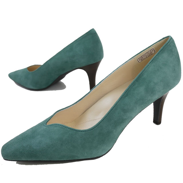 送料無料 レディース FW 秋冬 新作 冬新作 Vカット プレーンパンプス 人気 流行 定番 2023 REGAL F02N ポインテッドトゥ とんがりトゥ ハイヒール 本革 ブルーグリーンスエード メイドインジャパン 日本製 靴 送料無料 レディース FW 秋冬 新作 冬新作 Vカット プレーンパンプス