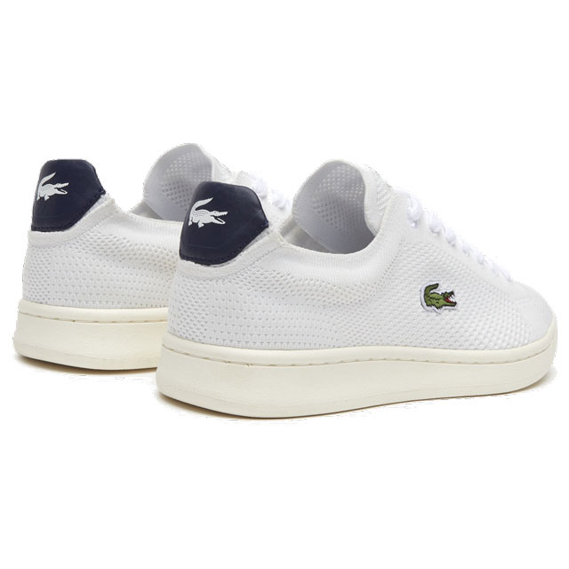 送料無料 レディース SS 春夏 新作 春新作 夏新作 スニーカー 人気 流行 定番 2023 LACOSTE CARNABY PIQUEE 123 1 SFA 42 ラコステ カジュアルシューズ 鹿の子ニット ホワイト/ネイビー 白 靴_2