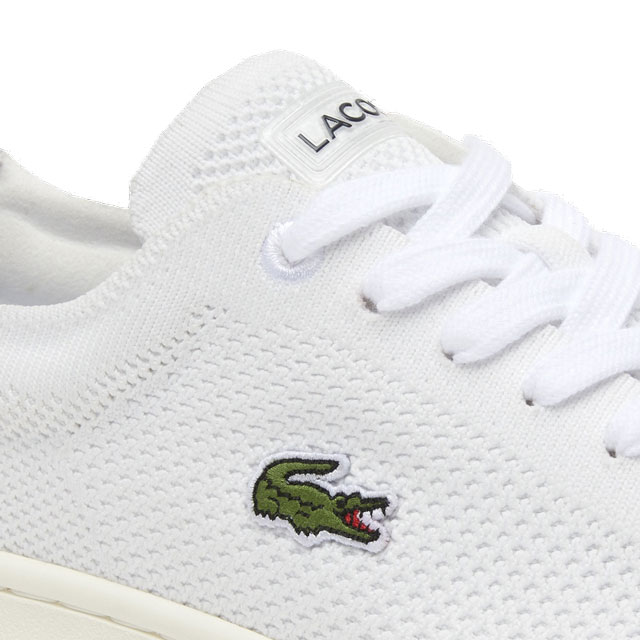 送料無料 レディース SS 春夏 新作 春新作 夏新作 スニーカー 人気 流行 定番 2023 LACOSTE CARNABY PIQUEE 123 1 SFA 42 ラコステ カジュアルシューズ 鹿の子ニット ホワイト/ネイビー 白 靴_5