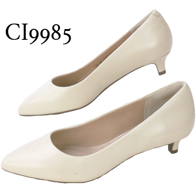 送料無料 レディース SS 春夏 新作 春新作 夏新作 パンプス 人気 流行 定番 2023 ROCKPORT CI9718 CI9985 ロックポート トータルモーション カイリンパンプス ポインテッドトゥ ローヒール ピンヒール レザーパンプス ブラック 黒 クリーム 本革 靴 の通販は