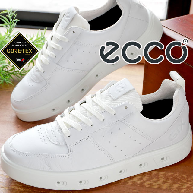 送料無料 メンズ SS 春夏 新作 春新作 夏新作 スニーカー ローカット ゴアテックス 人気 流行 定番 2023 ecco 720 M 520814 01007 エコー ストリート 防水 カジュアルシューズ レザースニーカー ホワイト 白 ウォーキング 紐靴 本革