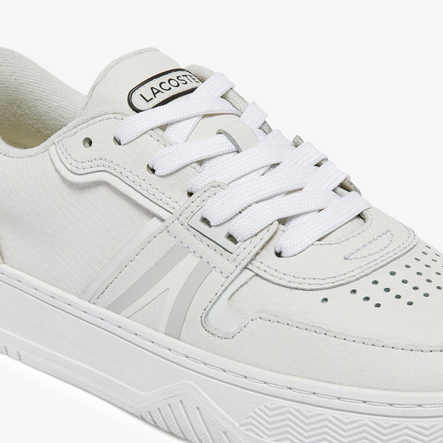 送料無料 スニーカー レディース SS 春夏 新作 春新作 夏新作 人気 流行 定番 2023 LACOSTE L001 0321 1 SFA 65T ラコステ カジュアルシューズ レザースニーカー ホワイト/オフホワイト 白 靴_4
