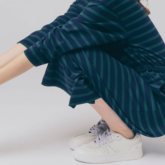 送料無料 スニーカー レディース SS 春夏 新作 春新作 夏新作 人気 流行 定番 2023 LACOSTE L001 0321 1 SFA 65T ラコステ カジュアルシューズ レザースニーカー ホワイト/オフホワイト 白 靴_5