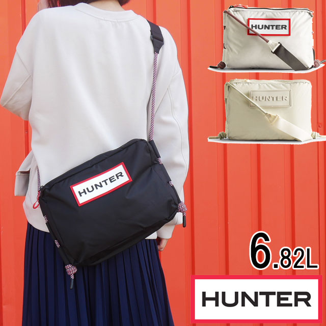 送料無料 ショルダーバッグ ポシェット メンズ レディース SS 春夏 新作 春新作 夏新作 人気 流行 定番 2023 HUNTER UBC1515NRS ハンター トラベル リップストップ リサイクル ナイロン サコッシュ ショルダーポーチ 斜め掛け 肩掛け 大人 ナイロン 耐水 ロゴ アウトドア