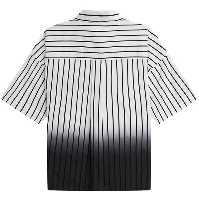 送料無料 半袖 レディース SS 春夏 新作 春新作 夏新作 人気 流行 定番 2023 FRED PERRY G5147 フレッドペリー 半袖シャツ グラディエント ストライプ シャツ 春 きれいめ グラデーション ハーフスリーブ ショートスリーブ 襟付き 前開き 月桂樹 刺繍 モノトーン 綿100％ 送料無料 半袖 レディース SS 春夏 新作 春新作 夏新作 人気 流行 定番