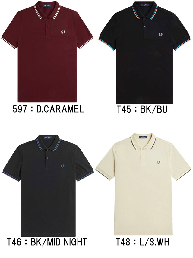 フレッドペリー　ポロシャツ　M3600 ネイビー　オレンジ　月桂樹　刺繍 楽天市場】フレッドペリー Fredperry ポロシャツ M3600 ツイン