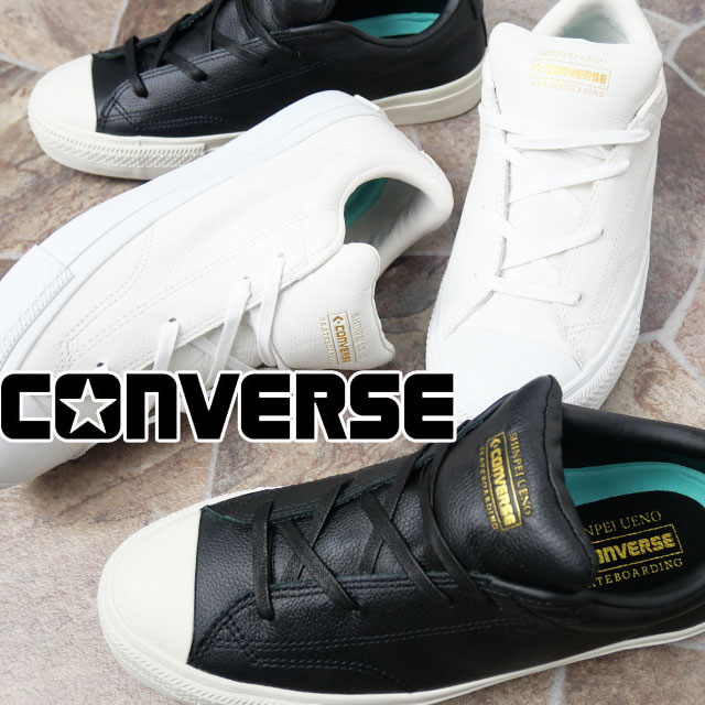 送料無料 スニーカー ローカット メンズ FW 秋冬 新作 秋新作 冬新作 人気 流行 定番 2023 CONVERSE BREAKSTAR SK SHINPEI UENO OX ＋34201650 34201651 コンバース ブレイクスター シンペイウエノ ＋ レザースニーカー 上野伸平 シグネチャーモデル スケーター 靴