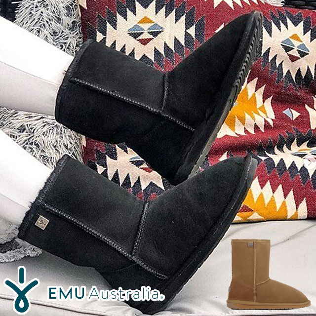 送料無料 ショートブーツ ムートンブーツ レディース FW 秋冬 新作 秋新作 冬新作 人気 流行 定番 2023 EMU Australia WP20002 エミュ オーストラリア シープスキン 撥水 プラチナ スティンガー スリム ロー カジュアルシューズ スエード ボア 本革 防寒 保温 靴