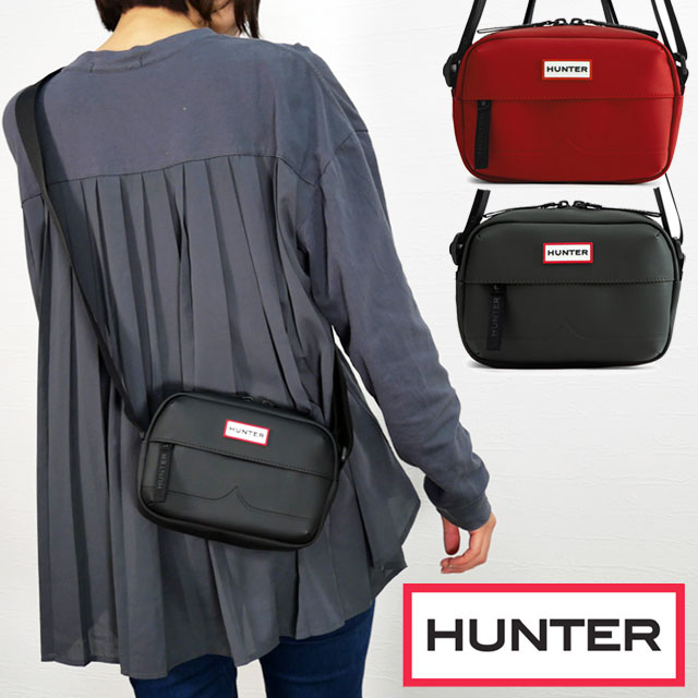 送料無料 ショルダーバッグ ボディバッグ メンズ レディース FW 秋冬 新作 秋新作 冬新作 人気 流行 定番 2023 HUNTER UBX2234CPE ハンター オリジナル ラバライズ ミニ クロスボディ 斜め掛け 肩掛け コンパクト 小さめ ショルダーポーチ 耐水性 防水ジッパー ファスナー