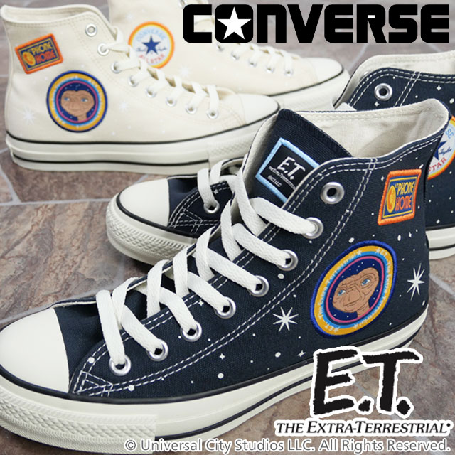 送料無料 スニーカー ハイカット メンズ レディース SS 春夏 新作 春新作 夏新作 人気 流行 定番 2024 WP 31311121 31311120 コンバース オールスター（R） ハイ/E.T. コラボモデル カジュアルシューズ スペースブルー ムーンホワイト 靴