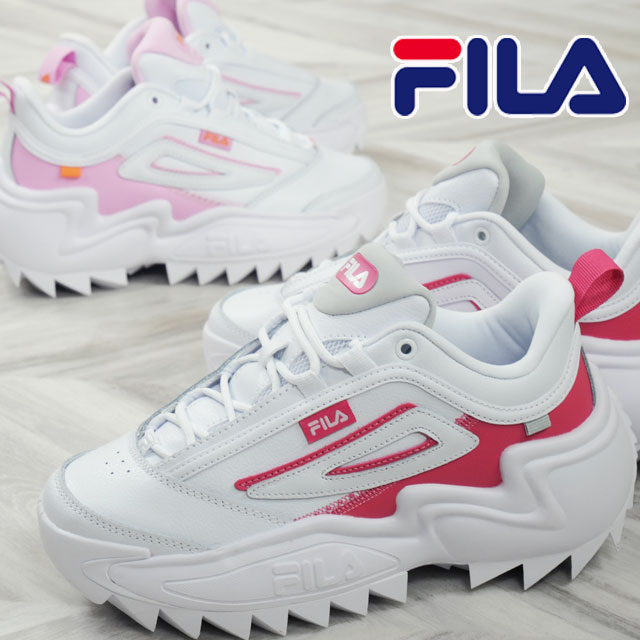 送料無料 スニーカー ローカット レディース SS 春夏 新作 春新作 夏新作 人気 流行 定番 2024 111 134 5XM02295 フィラ 厚底 白 靴 ツイスター ダッドシューズ シャークソール ダッドスニーカー ボリュームソール カジュアルシューズ